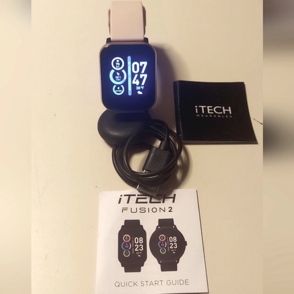 iTECH Fusion 2 S Smartwatch Fitness Tracker. I have Pink & Green bands - Picture 9 of 10